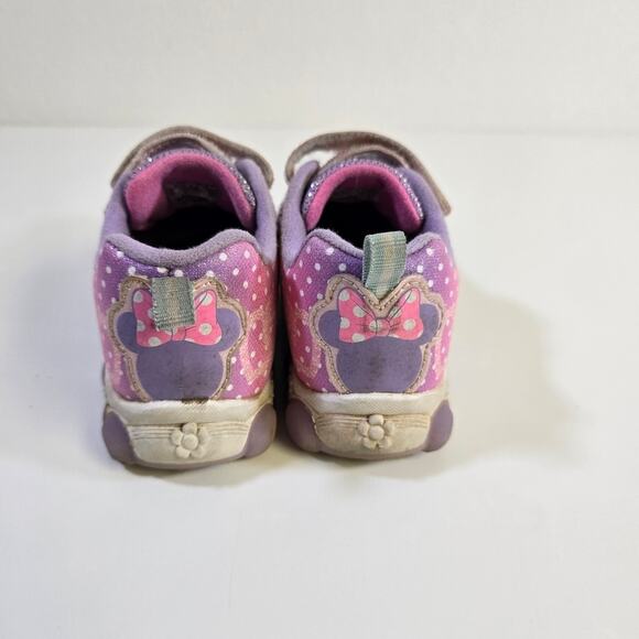 Disney Minne Mouse Light up Velcro Sneakers size 10 - Picture 4 of 13